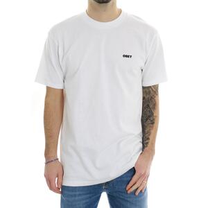 T-SHIRT EYES OPEN OBEY BIANCO